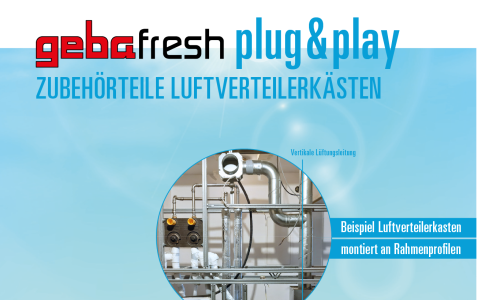 GebaFresh plug & play: Zubehörteile für Luftverteilerkästen Broschüre